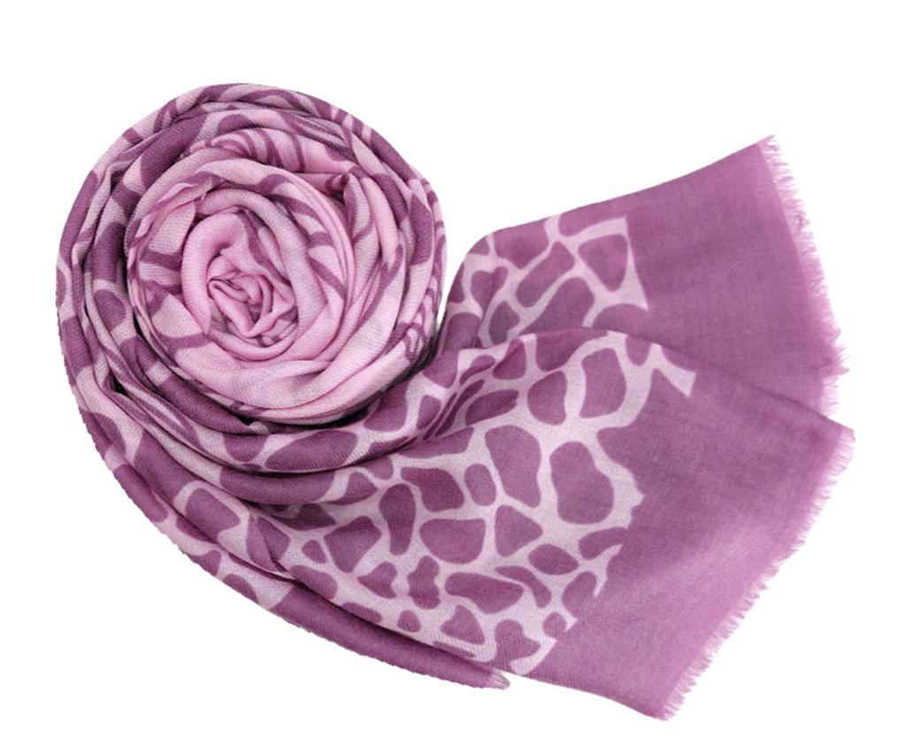 Cashmere Mixed Wool Scarf - Rose Printed