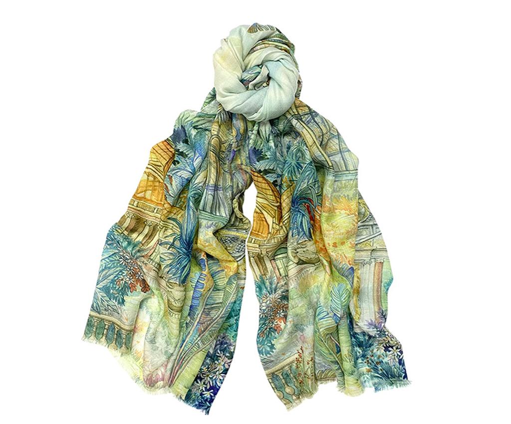 Cashmere Mixed Wool Scarf - Jungle Printed