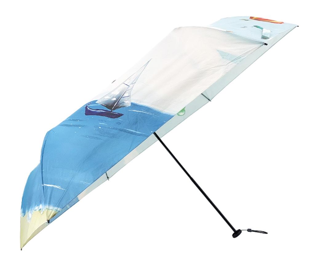 UPF50+ 輕便晴雨傘 - 熱氣球與海