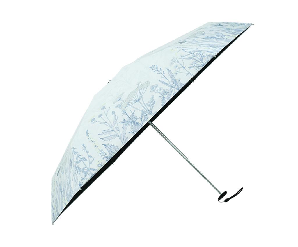 UPF50+ 五折小巧便攜晴雨傘 - 花與蝴蝶