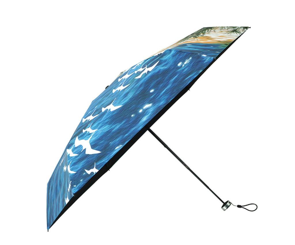 UPF50+ 五折小巧便攜晴雨傘 - 懸崖海景