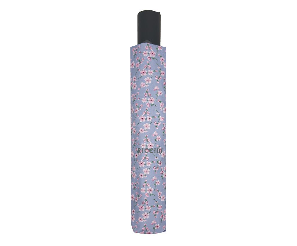 RICCINI UPF50+ Auto Open-Close Umbrella – Peach Blossom Garden, Pink