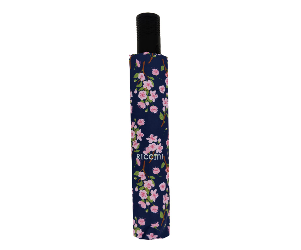 RICCINI UPF50+ Auto Open-Close Umbrella – Graceful Bloom, Deep Blue
