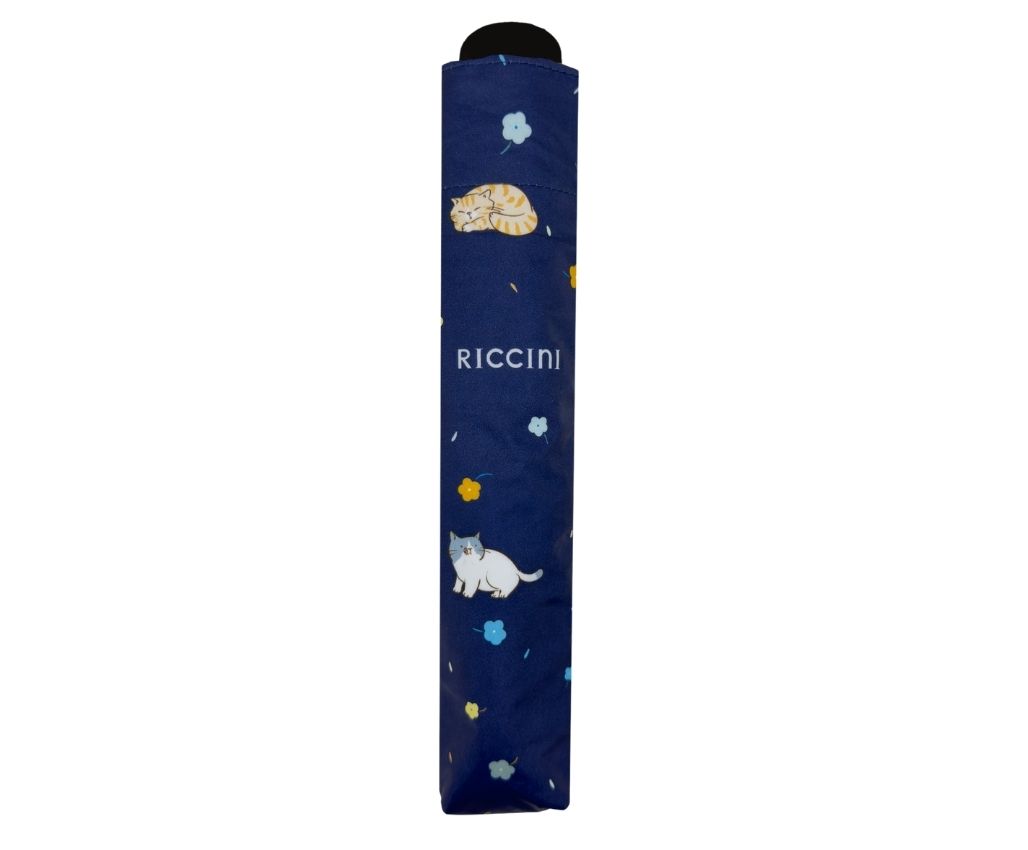 RICCINI UPF50+ Lightweight Umbrella – Cat and Starry Sky
