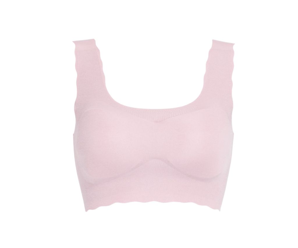 CRA010 GOCOCI Non Wire Seamless Half Top Bra - Pink - LL