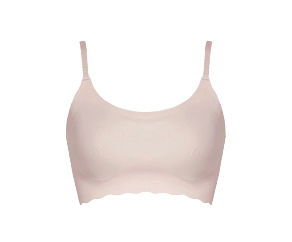 CRA210 GOCOCI Non Wire Seamless Half Top Bra - Pink - LL