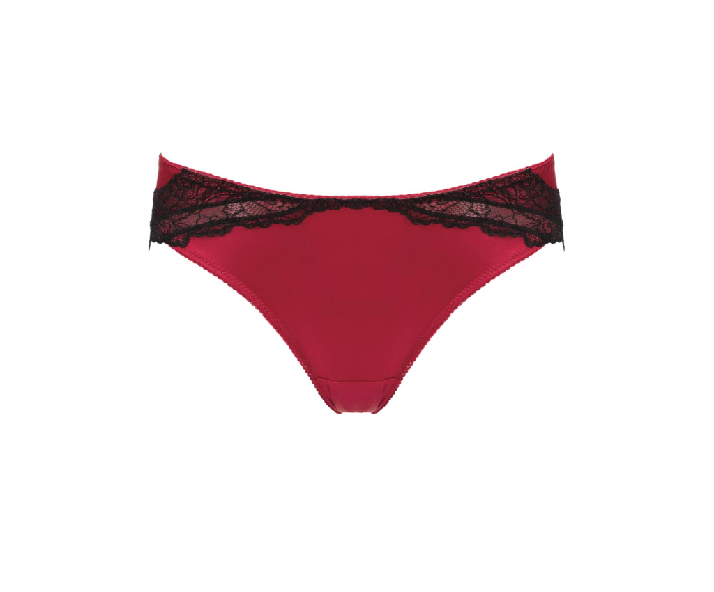 HS3331 緞面內褲 (HS3331) 紅色 - LL
