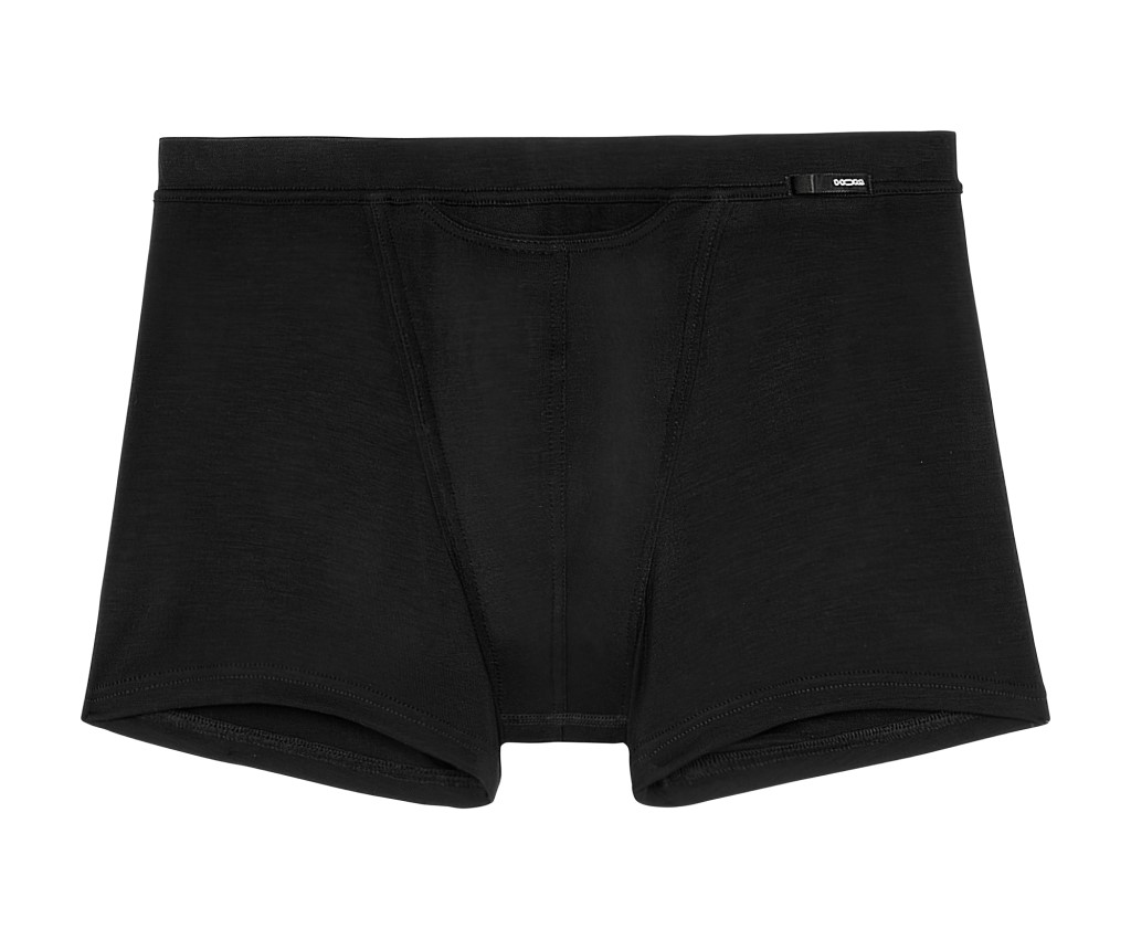 Tencel Soft HO1 舒適平腳內褲 - 黑色
