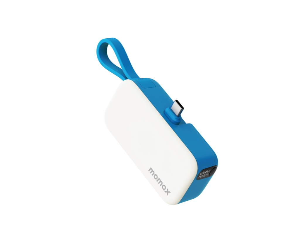 1-Power Mini 5000mAh Bulit-in Foldable USB-C Battery Pack