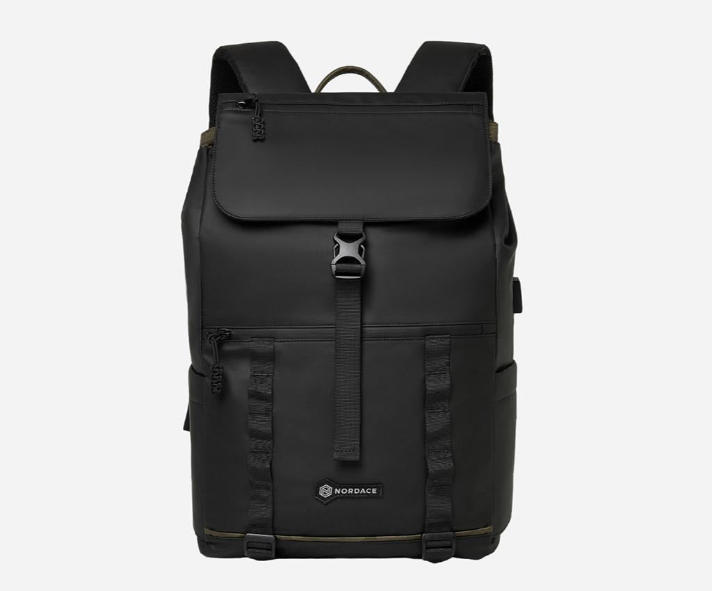 Nordace Edin Large Flap Backpack - Black