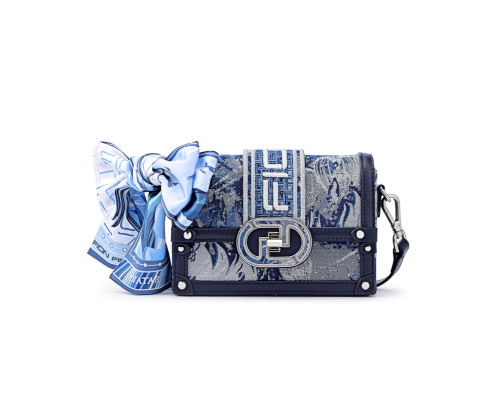 Avatar Jacquard with Cow Leather Crossbody &amp; Shoulder Bag
