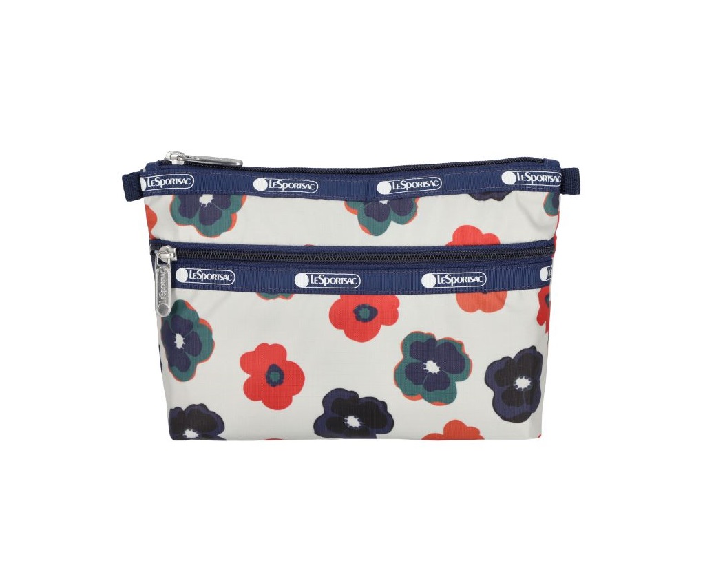 Cosmetic Clutch (Retro Ivory Floral)