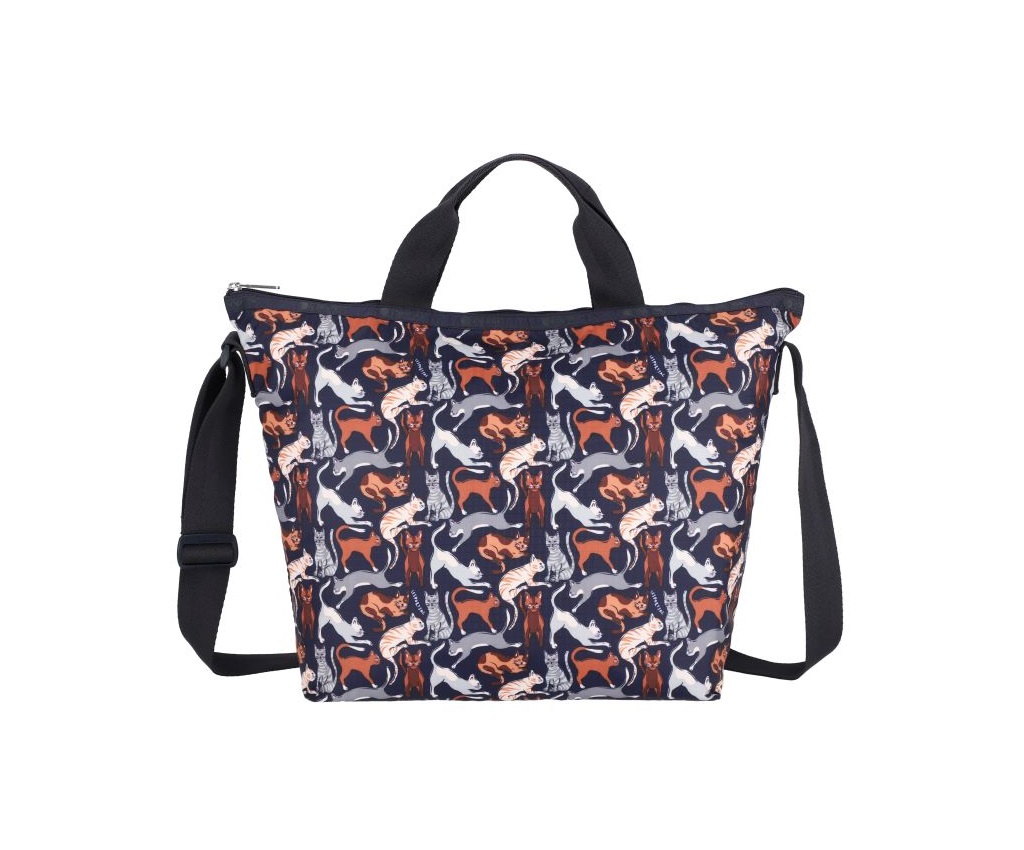 Deluxe Easy Carry Tote Curious Cats Sogo