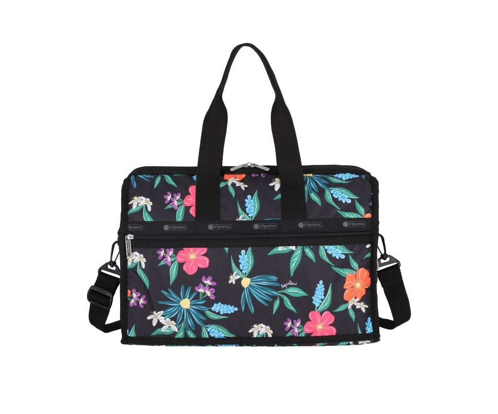 Deluxe Medium Weekender (Wild Flower Watercolor)