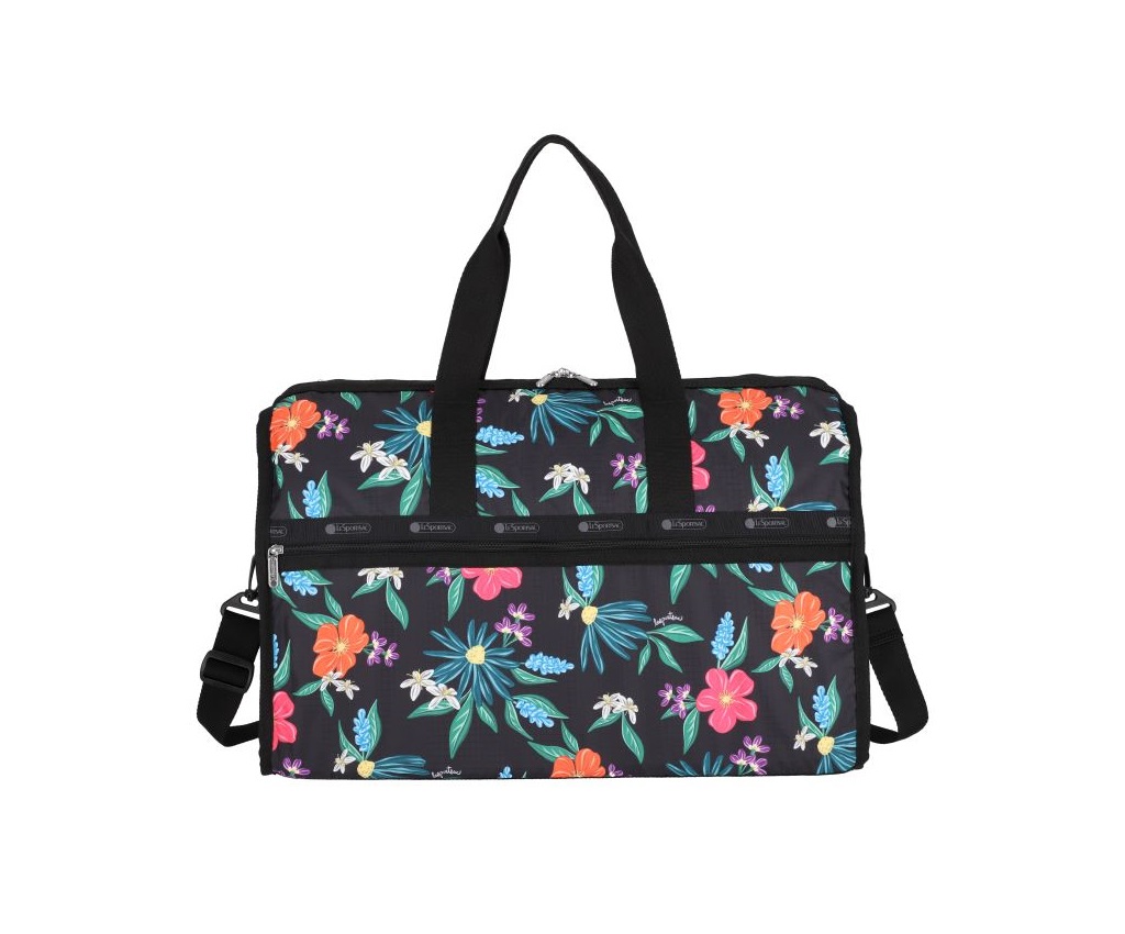 Deluxe Large Weekender (Wild Flower Watercolor)