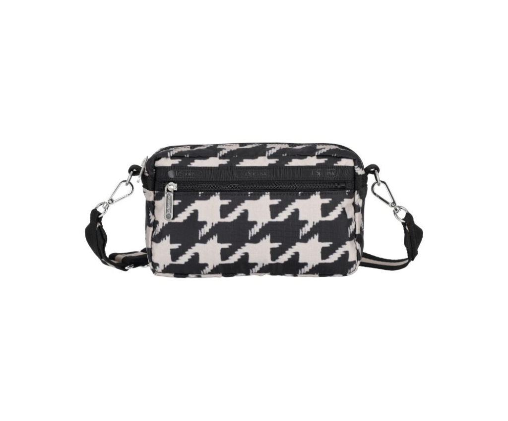 手機斜揹包 (Black / Beige Houndstooth)