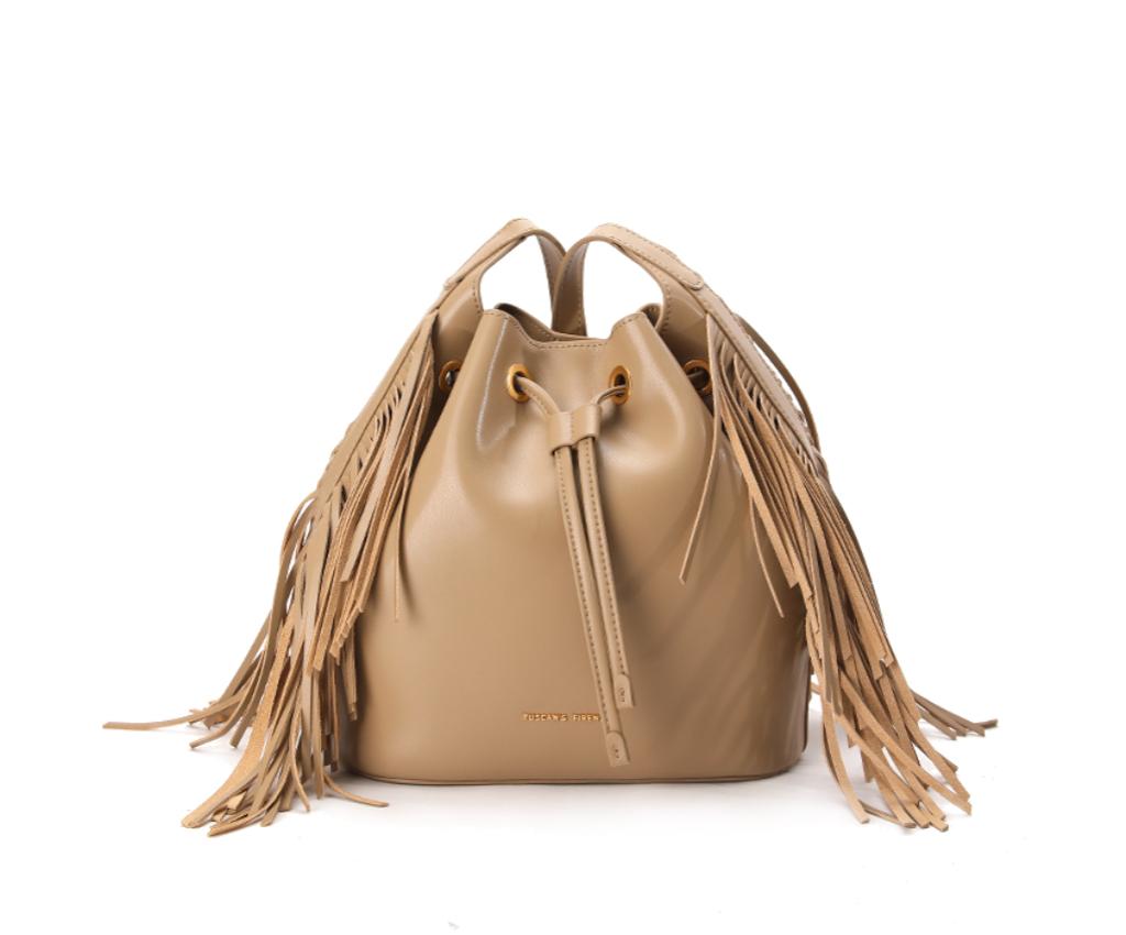 TUS TASSEL Bucket Bag