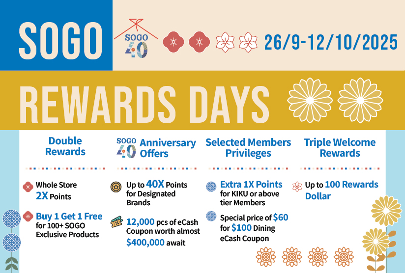 2025 SOGO Rewards Days