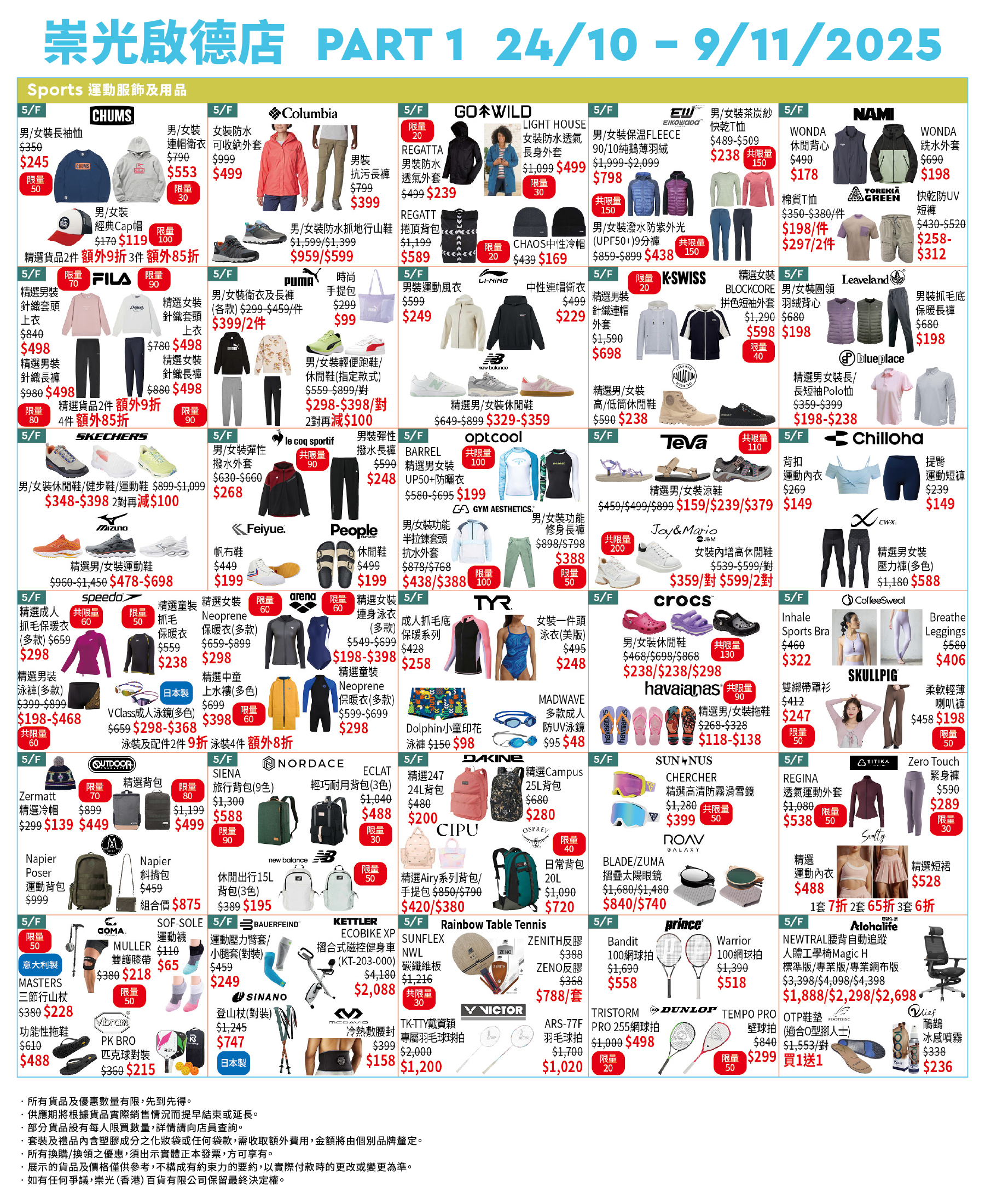 Part 1 - 5/F 運動服飾