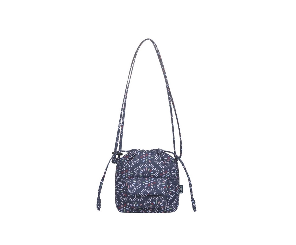 Airy Crossbody Drawstring Pouch ECO (Beaded Red)