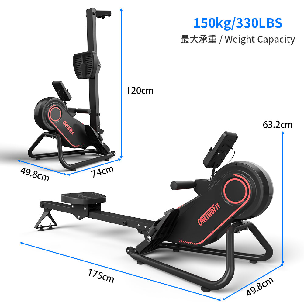 Rowing machine best sale user weight 150kg